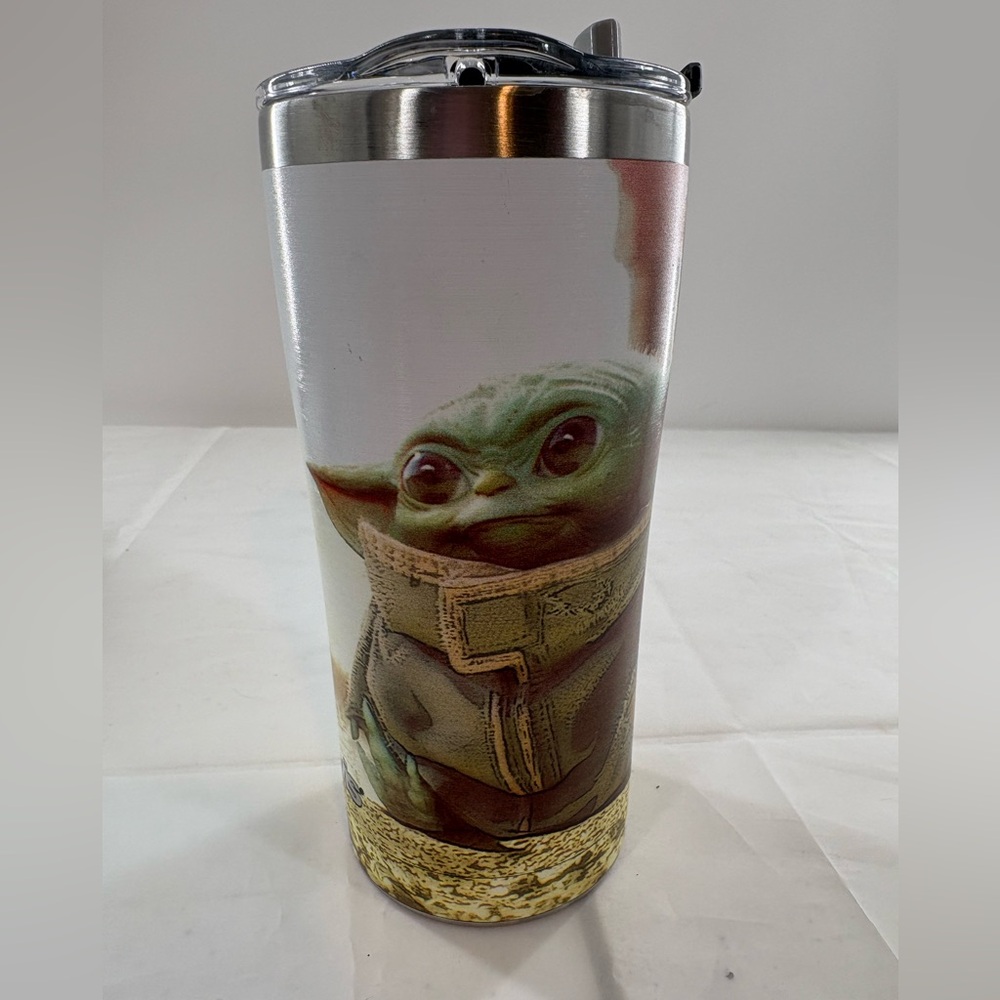 Disney Baby Yoda Grogu Tervis Insulated Travel Mug with Lid – 20 oz